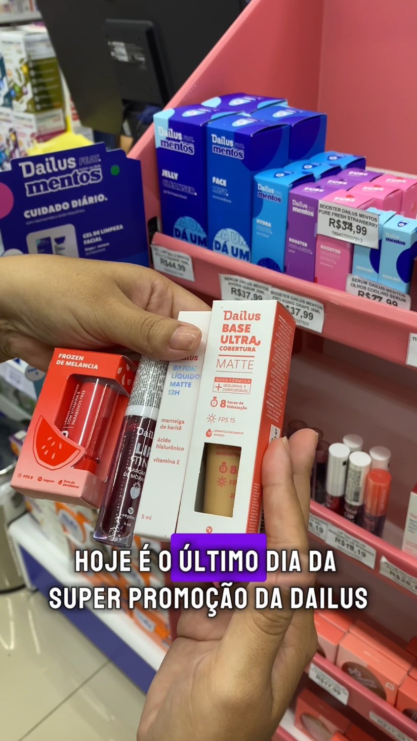 Está sabendo da promoção da Dailus que está acontecendo na @drogalima.oficial ? Aproveita e pede seus produtos antes que acabe!