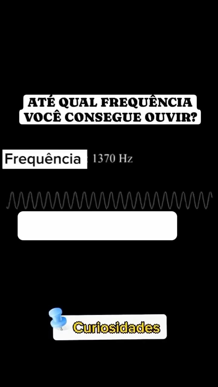 🎵 Frequência sonora 

🎶 Após a live no Y0u Tub3 sobre frequência sonora, que ainda terá a segunda parte (para assistir, clique no link da bio), fiquei de postar esse teste sonoro para você ter ideia se a sua idade auditiva corresponde à sua idade cronológica. Vi vários modelos e achei esse bem simples e fácil para todo mundo testar, e o @pulseiras_de_cobre gentilmente me cedeu o vídeo. Obrigada. 🥰

🎼 Dê o play e observe até que número você consegue ouvir o som:
-Frequências até 8000 Hz podem
