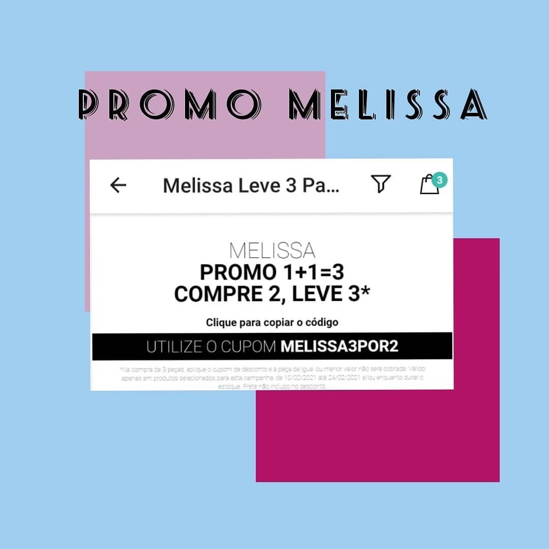 ***LINK DA PROMOÇÃO NOS STORIES***
Oie amores ❤
Essa promoção é pra quem, assim como eu, ama melissa.
No site da @dafiti, na compra de 3 melissas, a de menor valor sai grátis usando o cupom "MELISSA3POR2".
Garanta já as suas 🥰 
Chama a amiga para comprar junto, que essa promo tá imperdível.
*Promoção válida até dia 21/02
Link: https://rstyle.me/+xQWH-wv8DeU4jmw8bjeong
.
.
#promoção #melissa #dafiti #promo #melisseira #melisseiras  #desconto #descontos
