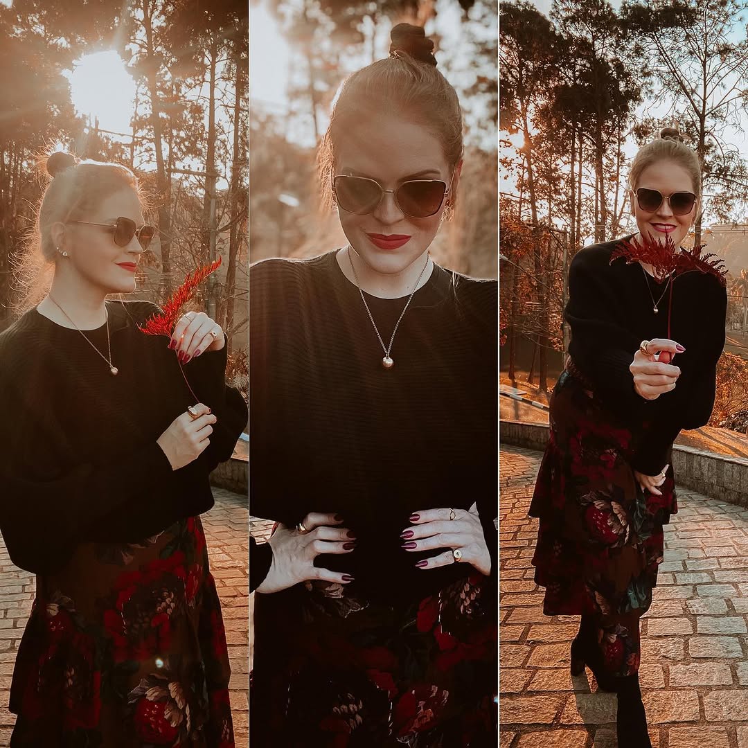 Só pra deixar registrado a sessão eu + meu tripé + timer + a folhinha + carão 😂 - é divertido! Experimentem! Já fizeram isso!!? Pelo menos ficamos com várias fotos de recordação 🥰