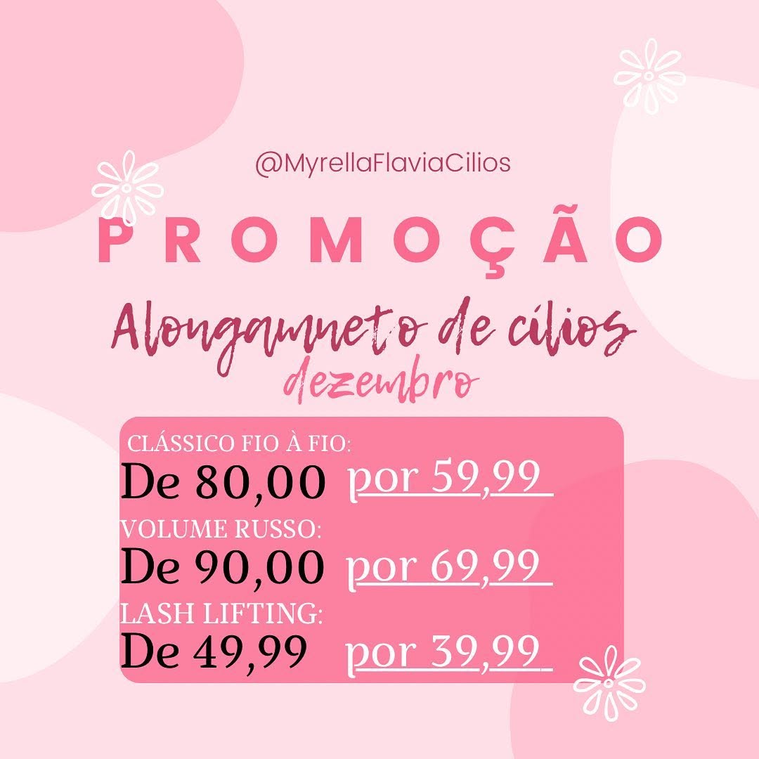 Promoção imperdível em @myrellaflaviaacilios! Vem passar esse final de ano mais linda ainda! 🤯 passa para o lado para ver resultados impressionantes. 🤭❤️
#natalrecife #publirecife #anonovorecife #finaldeanorecife #recifelash #ciliosrecife #promocilios