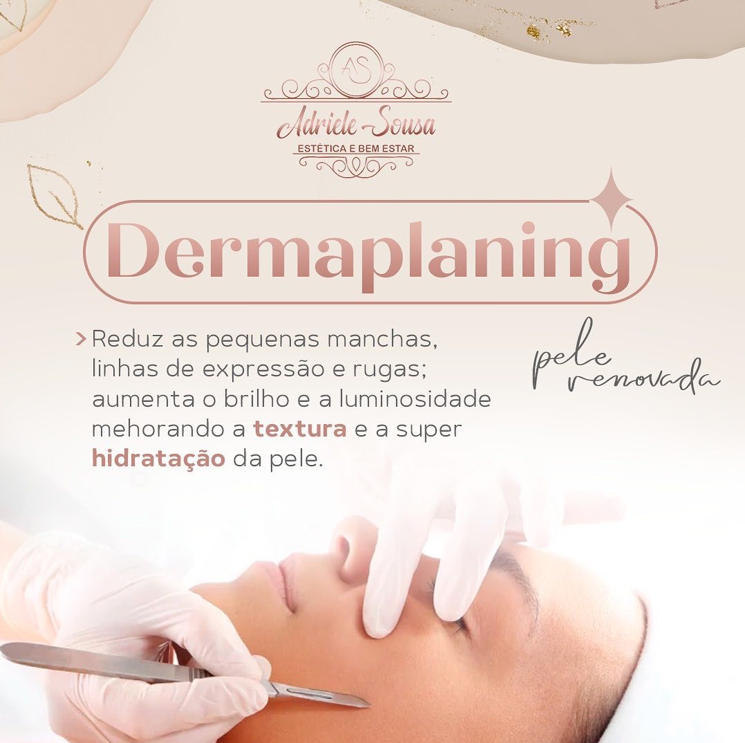 ✨ Meninas vocês conhecem o Dermaplaning? ✨

➡️ O dermaplaning é um desses procedimentos que está se tornando a sensação do momento, possui um tratamento estético evoluido e avançado!

➡️ A lâmina do bisturi remove as células mortas da pele, melhorando a textura e a tonalidade. Esse procedimento tem como um dos maiores benefícios deixar a pele mais jovem. 

⚠️ Entretanto fique atenta, ele não pode ocorrer com tanta frequência, e a recomendação é fazê-lo a cada 21 dias. 

 ➡️ Benefícios ✅
- Reduz 