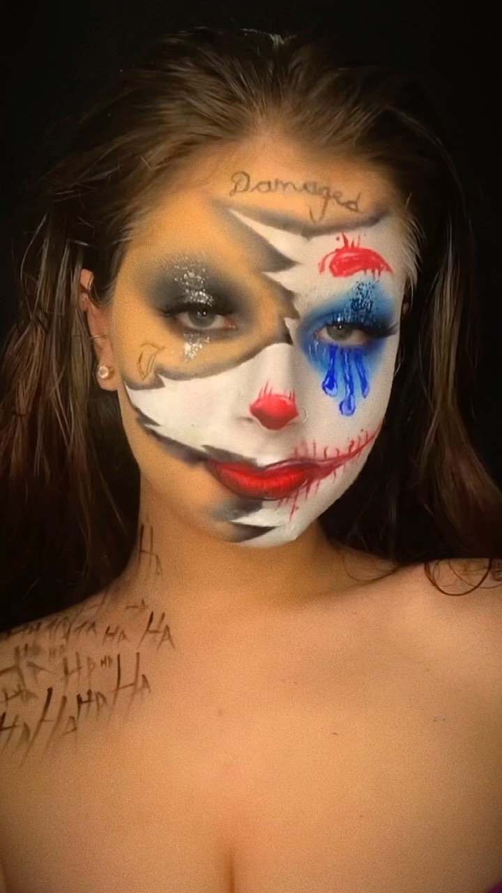 se pá que é a maquiagem mais legal que eu já fiz 🥹 gostarammm?? 
💕
insp make: @/sophiegmakeup no ttk
insp vídeo: @tyra.mua 
❤️
#jokermakeup #makeupartist #maquiagembrasil #pausaparafeminices #maquiagemartistica #maquiagemcoringa