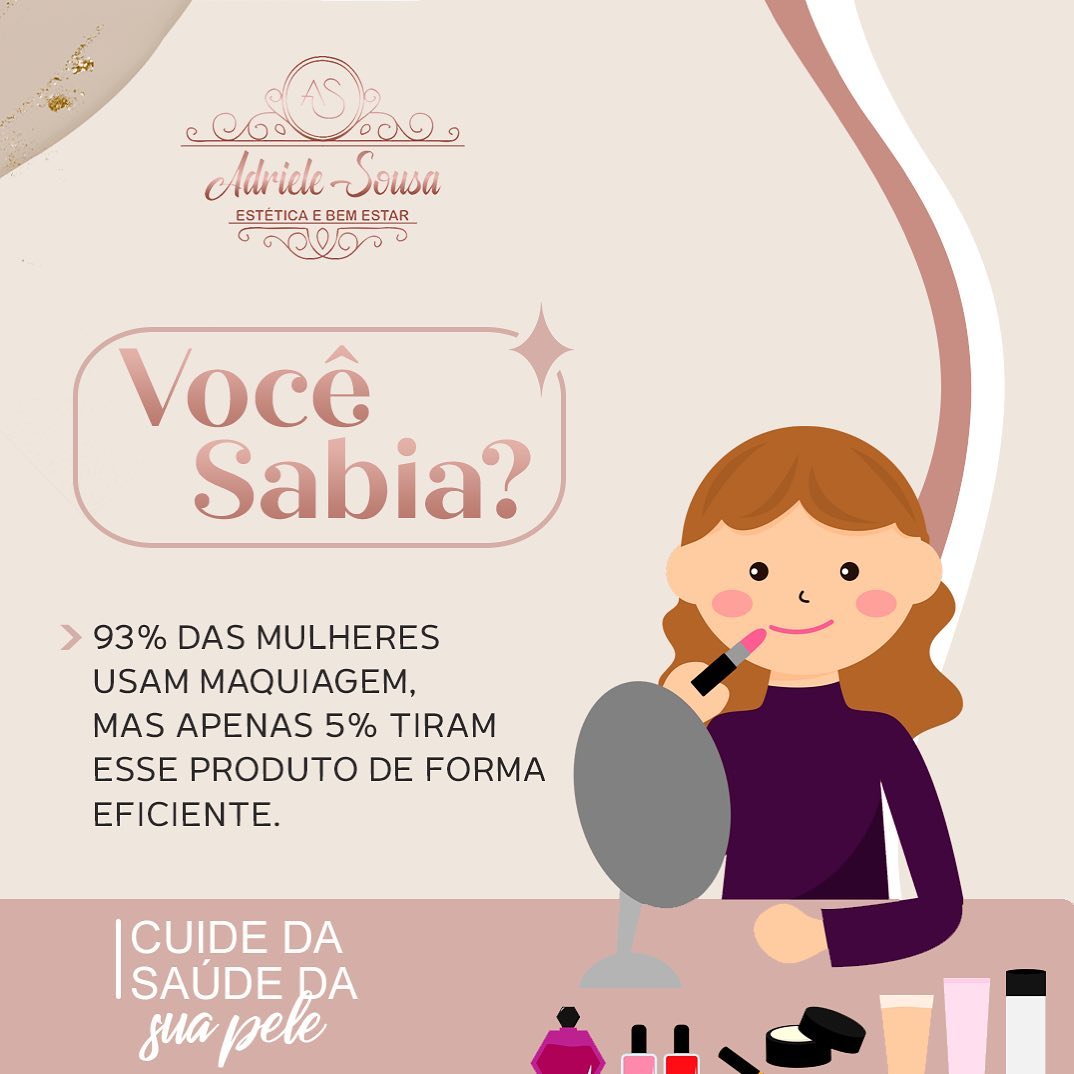 ✨ Depois de um dia cansativo de trabalho, é difícil ter ânimo para cuidar da pele do rosto, não é?

✨ Durante a noite é o período que sua pele melhor absorve os nutrientes, mas para isso ela precisa estar limpa. 

✨ Os não cuidados da pele também podem acarretar o aparecimento de: 

1. Cravos e espinhas
2. Alergias
3. Ressecamento dos lábios
4. Envelhecimento precoce da pele
5. Reações e problemas de pele

⚠️ Mantenha sempre seu SKIN CARE em dia, cuidando da sua pele com atenção para potencializ
