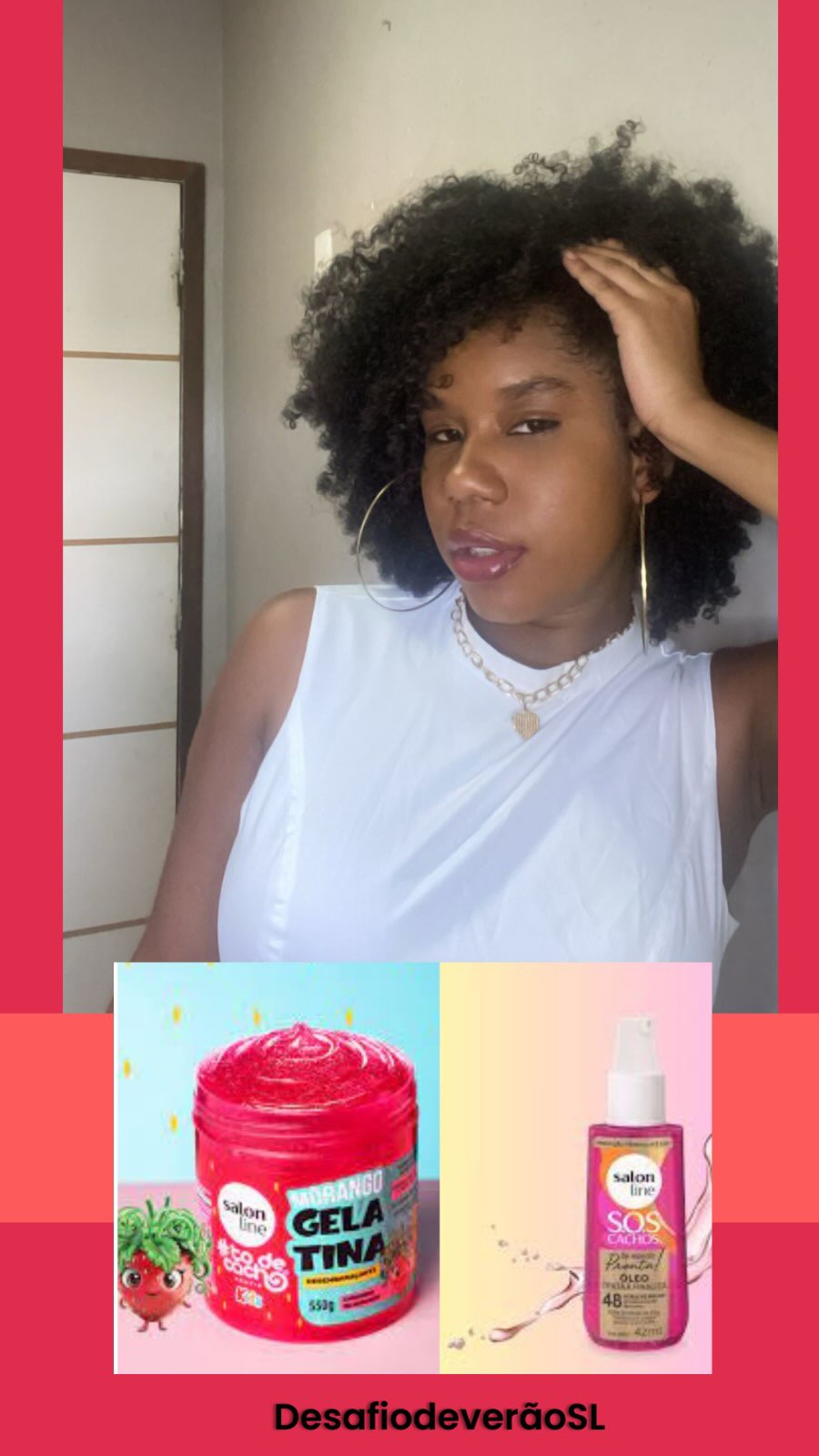 ✨ Cachinhos hidratados, definidos e sem nós? Sim, é possível! 🍓🌀 A Gelatina de Morango + Óleo Auxilia S.O.S Cachos traz o tratamento que seus fios merecem, deixando-os prontos para arrasar o dia todo! 🙌💧 @salonlinebrasil @todecacho 
🔁 Marque aquela amiga que ama um cabelo super hidratado! #CachosDefinidos #SOSCachos #GelatinaDeMorango #CabelosHidratados#migssalonline #salonline #desafiodeverãosl #verãosl #deusadosol #deusadosol☀️