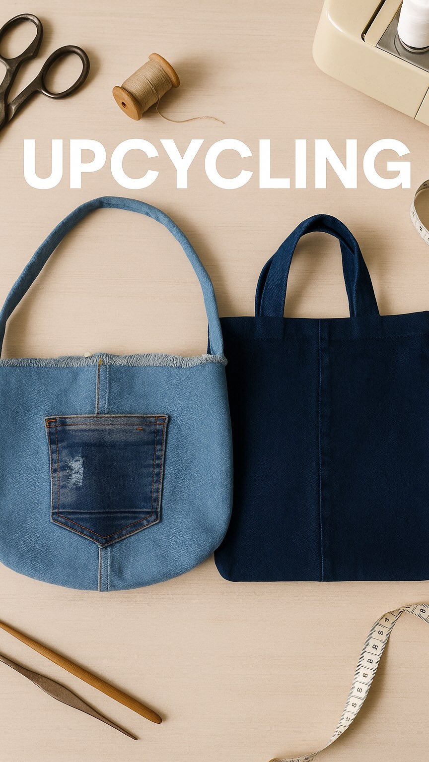 ♻️✨ De jeans velho a estilo novo!
Essas duas bolsas nasceram do reaproveitamento criativo de calças jeans — porque sustentabilidade também pode ser fashion! 💙👜
Cada ponto, cada costura, carrega história e propósito.

🌿 Está pronto(a) para transformar o mundo com estilo?

👇 Curta, comente o seu modelo favorito e salve esse Reels para se inspirar depois!
#upcycling #modasustentável #feitoamão #diyfashion #ecostyle #upcyclingproject