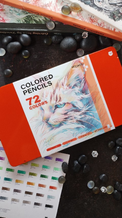 Esse é sem dúvidas um dos melhores lápis de cor que já chegou em minhas mãos 📝🎁🧡 This is without a doubt the best colored pencil I've ever held in my hands 📝🎁🧡
.
Mal consigo encontrar palavras para expressar a alegria de receber esses lápis de cor da Woomer Art 📝✨ A qualidade é realmente incrível! Alta cobertura sendo capaz de pintar em papéis escuros, extremamente macios e confortável de usar, uma paleta de cores lindas, além de possuir resistência a luz o que é maravilhoso para os nosso