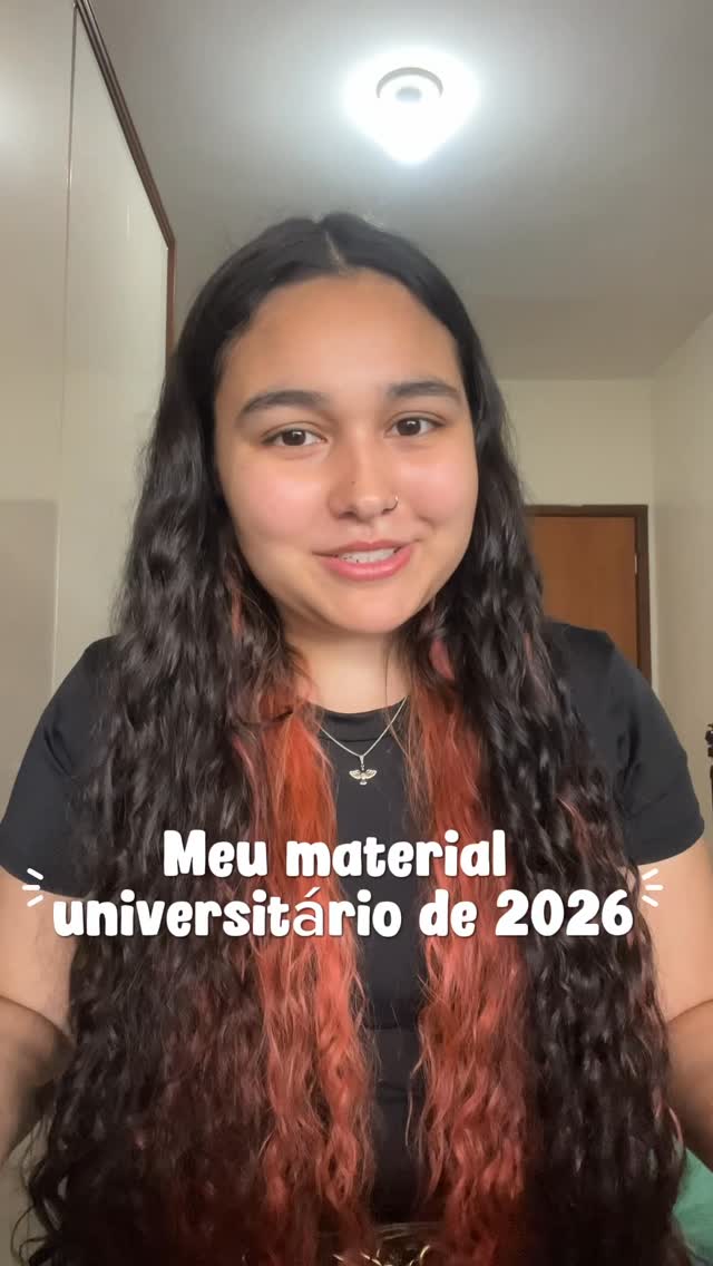 Finalmenteeee! Agora eu sou estudante universitária e vim compartilhar os meus materiais desse ano com vocês! Espero que vocês gostem do vídeo tanto quanto eu🤩❤️