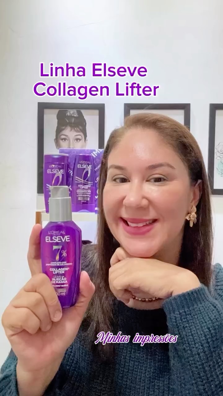 Cabelo ralo, sem vida e quebradiço?
Calma… às vezes o seu cabelo não está “acabando”, ele só está perdendo densidade.

Com o passar dos anos, especialmente na menopausa, os fios podem ficar mais finos, frágeis e sem volume. E é aí que entra uma rotina de tratamento que realmente entrega resultado.

A linha Elseve Collagen Lifter ajuda a encorpar os fios, devolver densidade e dar aquela sensação de cabelo mais cheio e saudável desde as primeiras lavagens.

Eu amo porque trata sem pesar e deixa o 