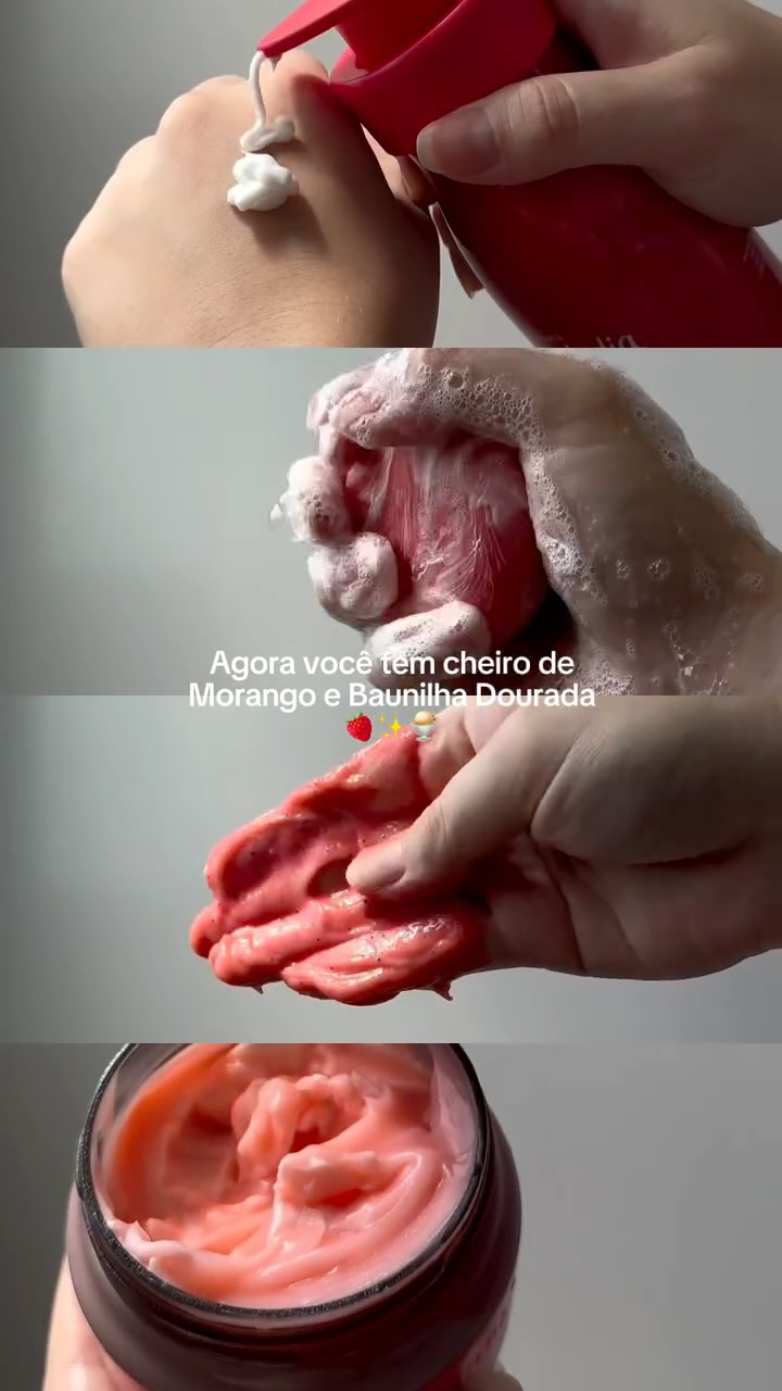 Rotina de banho para exalar cheirinho de morango e baunilha dourada da @naturabroficial 🍓🍨✨

🛒 Todos os produtinhos estão no link da bio
Use o cupom de desc. 10% off 🏷️ AUTOCUIDADO 

Publi @consultoria.naturaeavon #tododiamorango #banhopremium #autocuidado #naturatododia #spaday