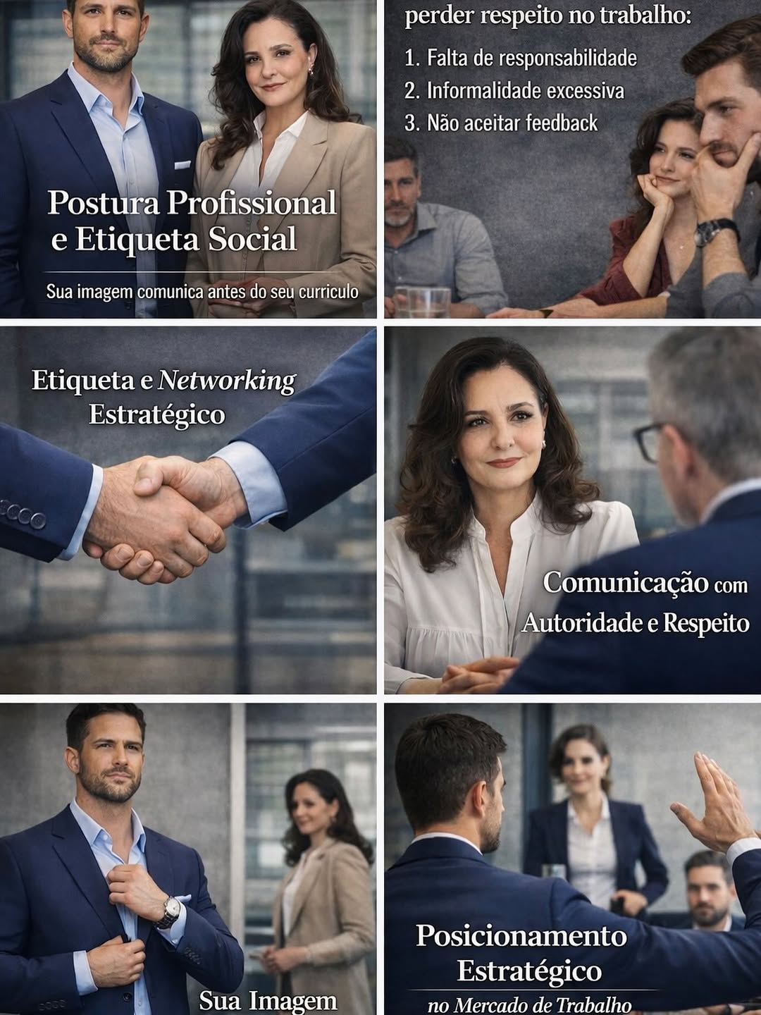 Para um líder nato, a postura não verbal não é apenas "etiqueta", é a infraestrutura do respeito. Se o seu "copy" (o que você escreve/diz) é o software, a linguagem não verbal é o hardware que garante que a mensagem rode sem travamentos.
Aqui estão as regras de ouro da postura não verbal para um profissional de alta performance:

1. O Eixo de Autoridade (Postura e Espaço)
A forma como você ocupa o espaço físico dita quem tem o controle da narrativa.

2. O Contato Visual (O Contrato de Confiança)