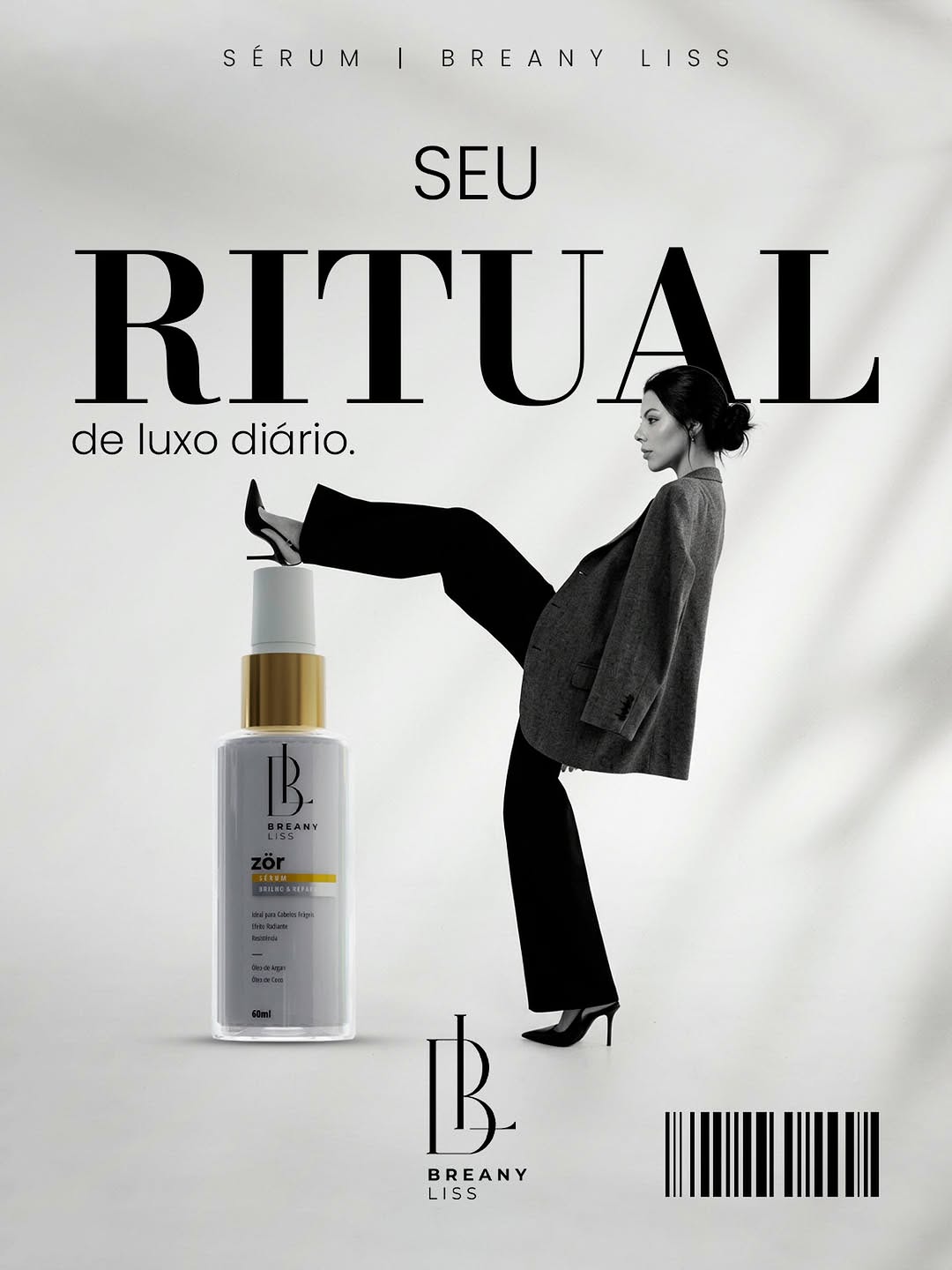 O seu ritual diário define a forma como você se apresenta ao mundo e seu cabelo, faz parte disso.

O Sérum Zör finaliza com precisão:
controla o frizz, ilumina e entrega um toque de maciez sofisticado que permanece.

Sem pesar. Sem exagero.
Apenas o essencial…

Quando o cuidado vira ritual,
o resultado deixa de ser ocasional  e passa a ser padrão.

Seu cabelo. Sua assinatura.
