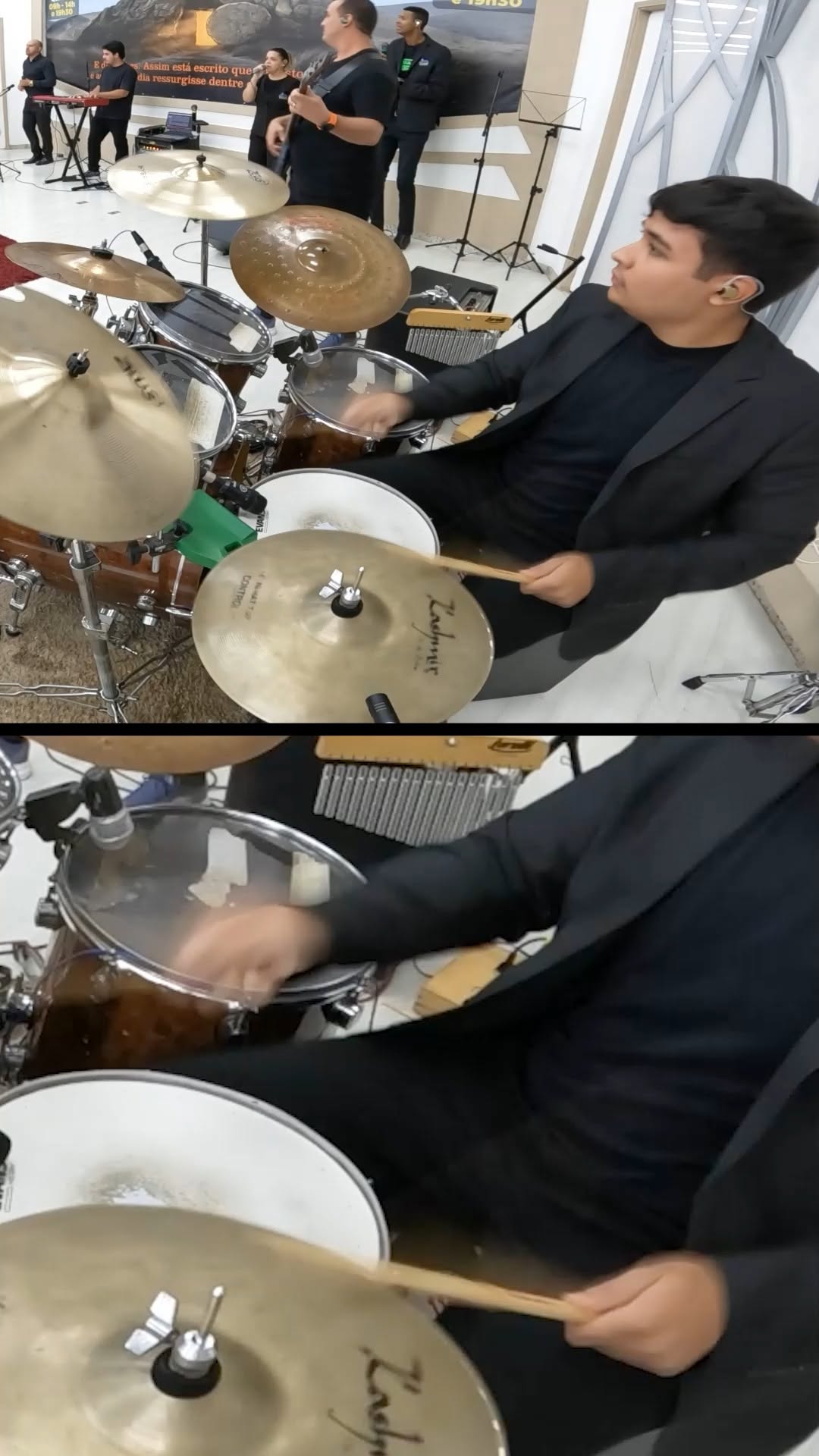 The drums are my favorite musical instrument. I'd like to share a video that really inspires me. My friend @dantoon_ is absolutely killing it on the drums in this one.