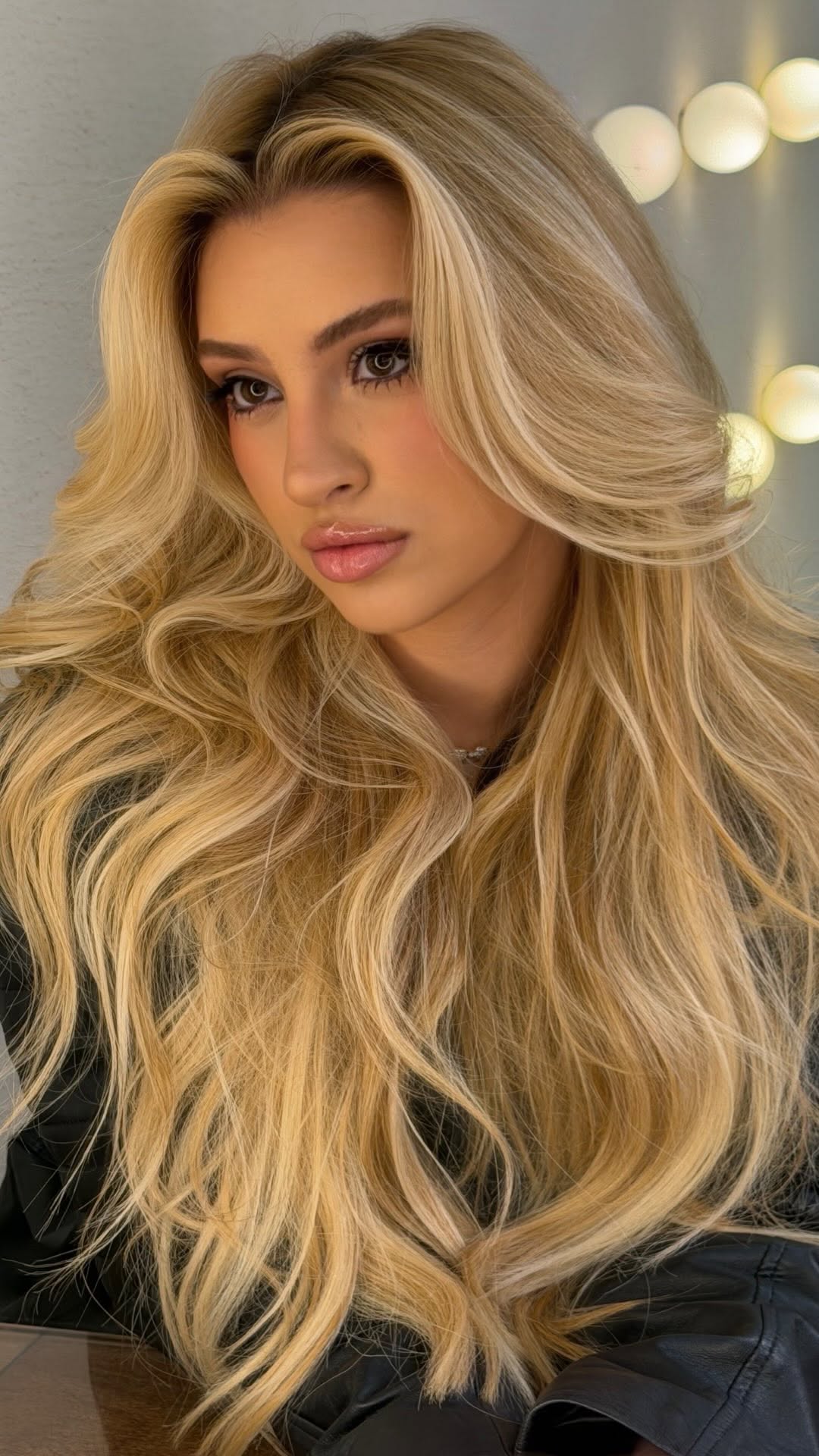 Um loiro elegante nunca passa despercebido 
Construção em abertura de fundo 12/13 com tonalização 10.3 trazendo um bege dourado sofisticado, iluminado e com muita naturalidade.

Color: @mirracosmeticosoficial 
Make: @pierrytawan