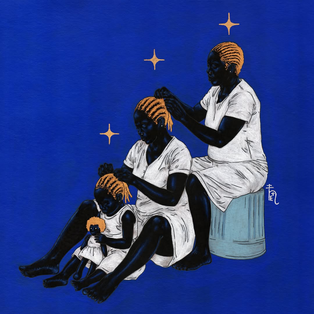 legado - eu serei as raizes e você será a árvore

- acrílica, waji, lápis de cor, marcador e pigmento ouro sobre papel kraft
45x45cm
(arte original disponível / prints fineart em diferentes tamanhos disponíveis)
