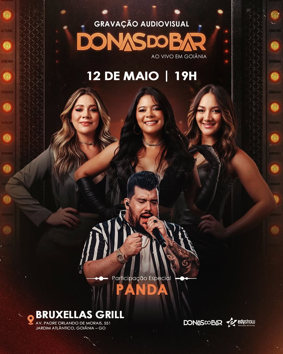 Amanhã, dia 12 de maio, Goiânia vai ficar marcada na nossa história com a gravação do nosso novo DVD, em uma noite preparada com muito carinho e cheia de momentos especiais ✨

E nessa celebração, vamos receber @pandacantor pra dividir esse palco com a gente 🫶🏼

📍 Bruxellas Grill — Goiânia/GO
⏰ 19h

Esperamos vocês pra viver esse momento ao nosso lado ❤️