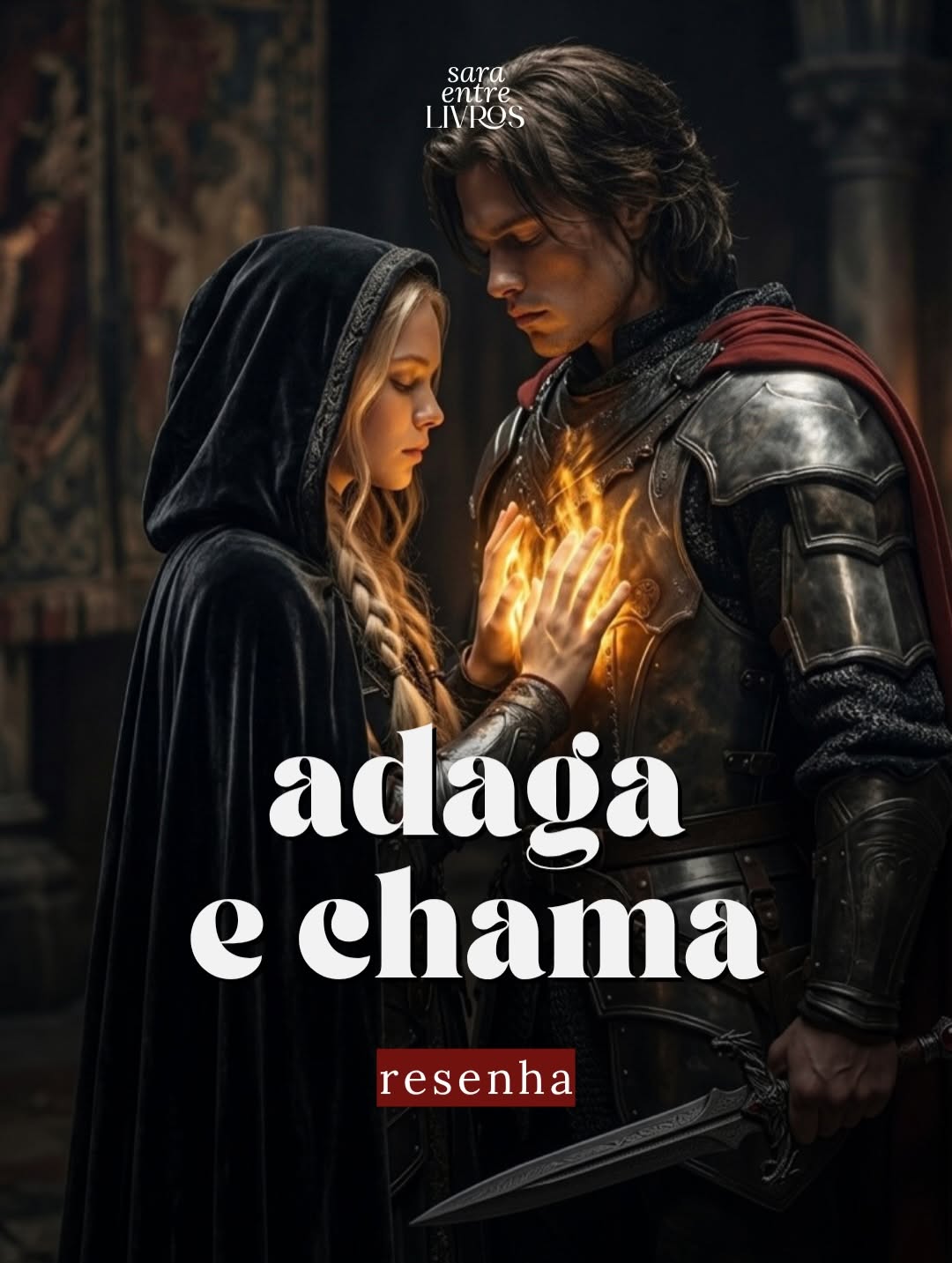 🗡️🔥 Adaga e Chama foi uma leitura que me prendeu muito mais pela atmosfera e pela fluidez da narrativa do que pelos grandes acontecimentos em si. É aquele tipo de fantasia que você lê rápido, se envolve facilmente e entra no clima sem esforço.

O universo tem uma proposta interessante, principalmente pela forma como a magia funciona. Existe uma pegada diferente envolvendo sombras, mas ao mesmo tempo a história ainda conversa bastante com o clássico “luz contra escuridão”, rivalidade entre lado