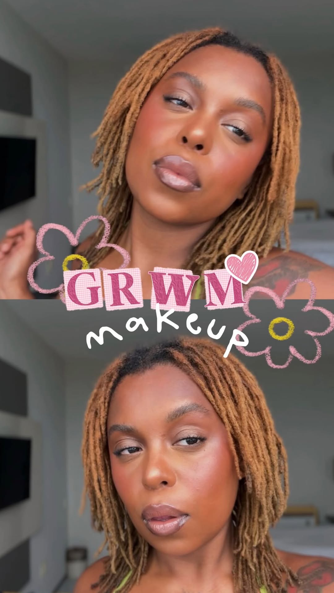 Vem aprender essa pele comigo, mo💁🏾‍♀️

LISTA DE PRODUTOS:
Primer e blindagem linha fix @vizzelaoficial 
Iluminador líquido @drunkelephant 
Paleta multifuncional MakeB @oboticario 
Corretivo we’re even e contorno em pó @fentybeauty 
Pó solto e browstay @bmbeauty 
Paleta de blush em pó @narsissist 
Contorno labial e gloss @bocarosabeauty 

#explorar #reels #trend #maquiagem #explore