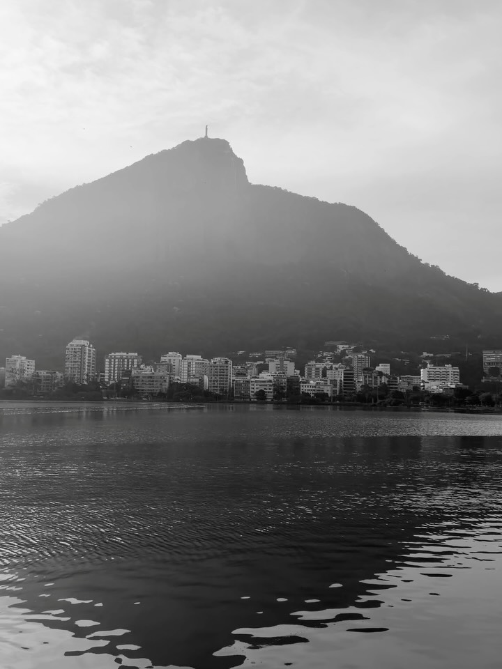 Uma volta completa na lagoa, e fiz os meus primeiros 7 km.
