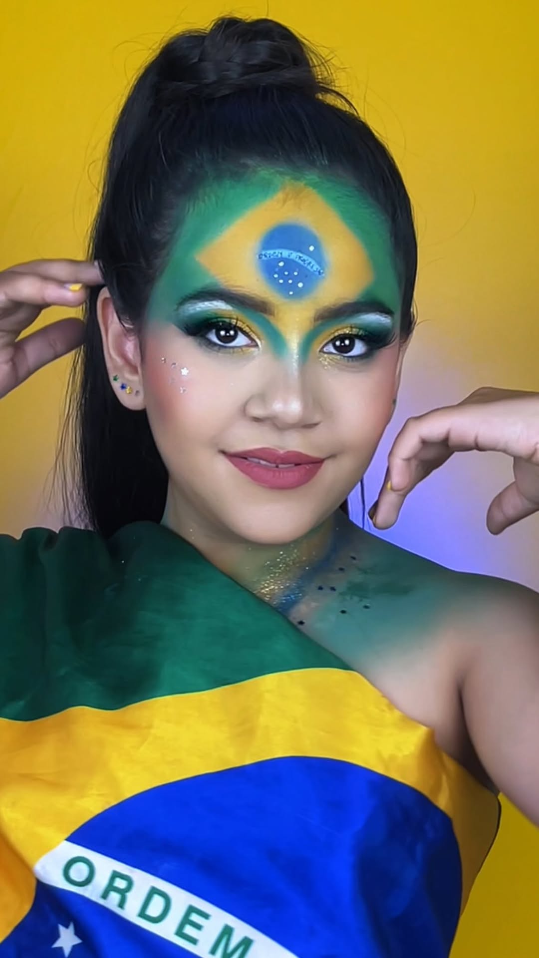 De 0 a 10 qual nota dá para essa make? 🇧🇷

#copa2026 #2026convocados #ligadosconvocados #makeup #makeupbrasil