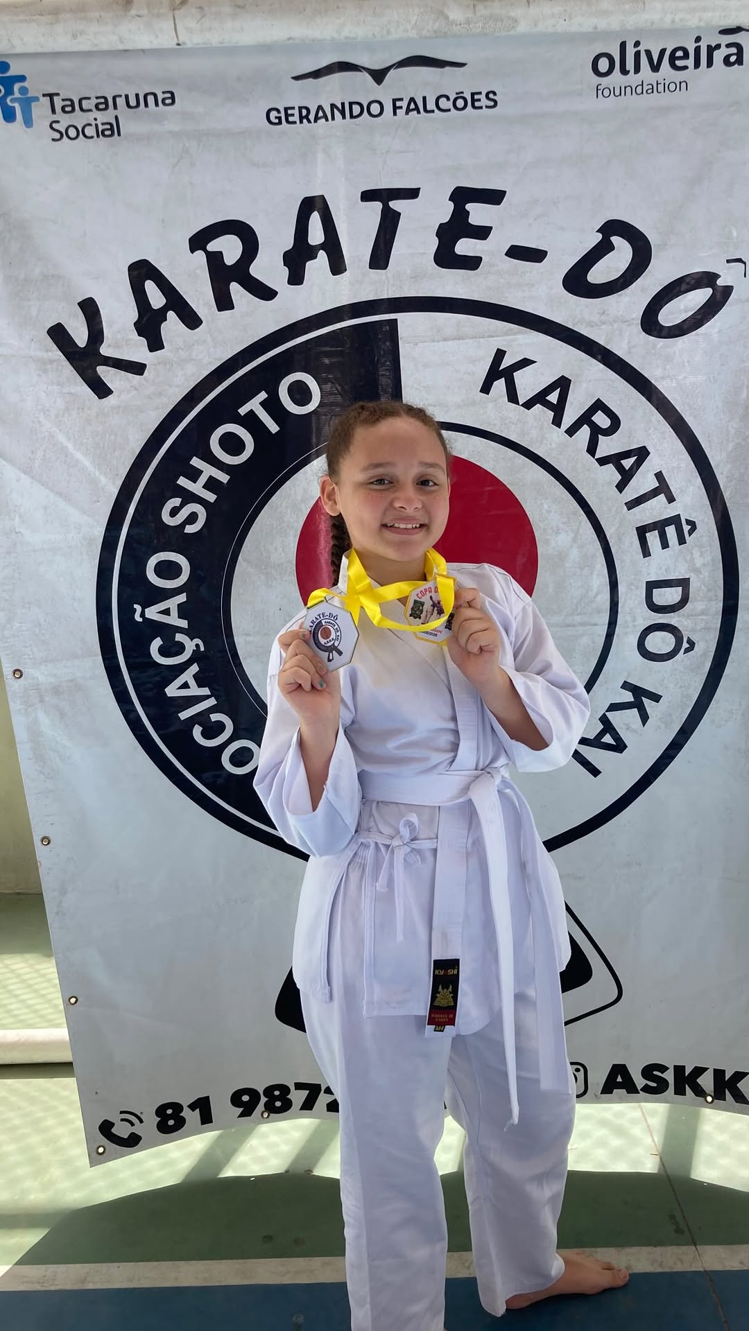 Primeiro campeonato de muitos 🥋🥇🥇

#karate #campeonato #karatedo