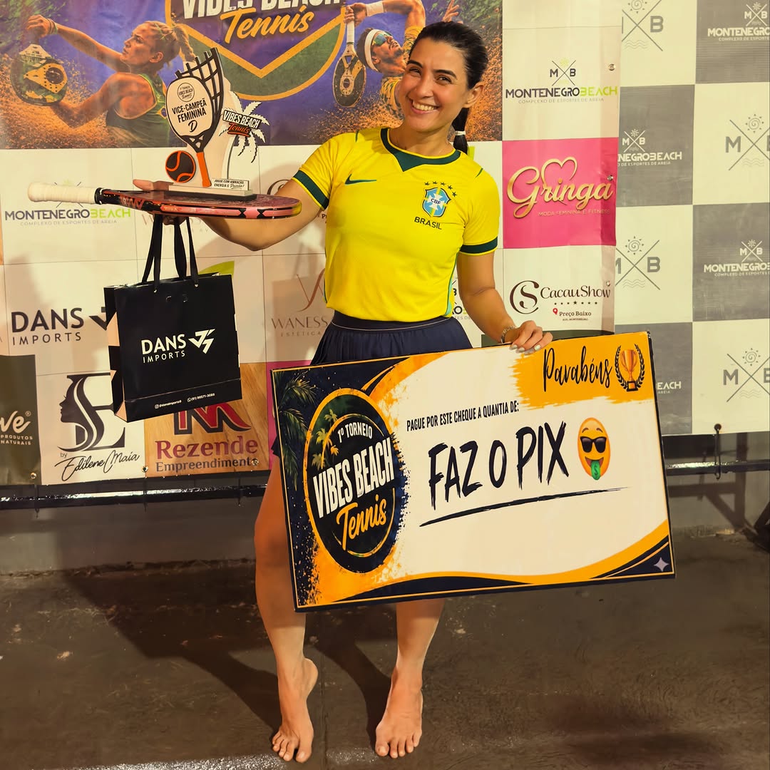 Belém foi palco de mais um capítulo inesquecível da minha história no beach tênis. 🏆✨

Ganhar um torneio já é uma emoção difícil de explicar… mas viver tudo isso dentro de UM mês na categoria D , depois de tantos treinos, erros, aprendizados e superações, tem um significado ainda maior.

E o vice-campeonato veio para mostrar que evolução não acontece por acaso.
Cada partida disputada, cada ponto lutado e cada gota de suor na areia fizeram parte dessa conquista.

Nem sempre é sobre chegar em pri