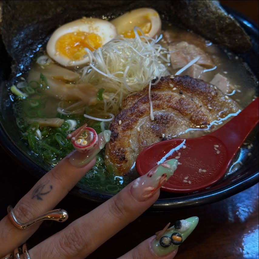 lamen nails food 🍜💅🏼