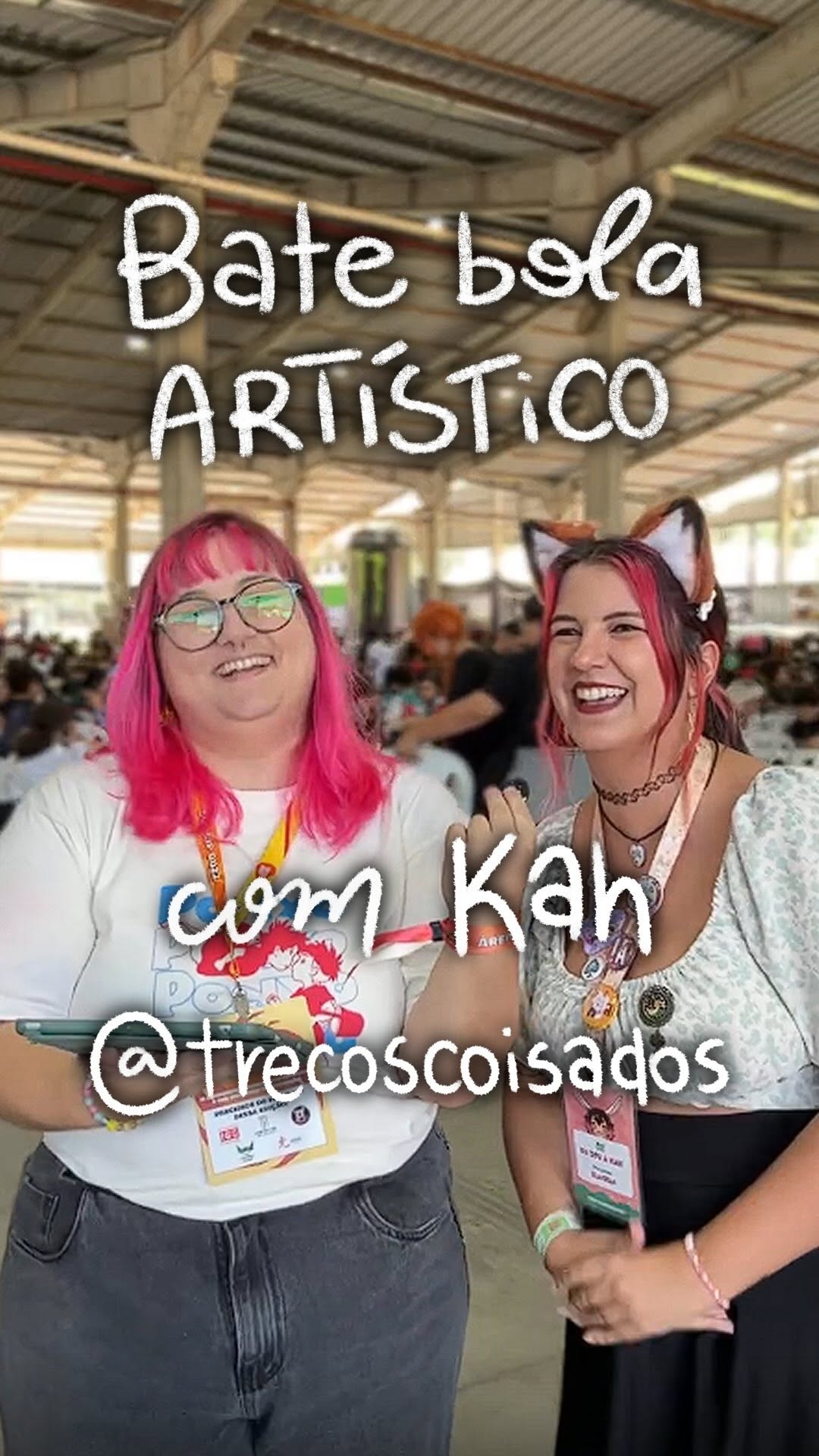 ✨ Bate Bola Artístico com @trecoscoisados 💖

Mais perguntas rápidas & artísticas durante o @eventoanimebuzz, mas dessa vez com a Kah, uma artista incrível que tá sempre participando dos eventos aqui do Sul - e faz umas coisinhas tão fofiiiiinhas 🥹✨🤌 

Quais seria as respostas de vocês para esse bate bola focado em arte? Concordam com as respostas da Kah? Manda pra mim nos comentários! 🫶

Edição: @rafabartu 

#batebolaartistico #ilustrador #animebuzz #artista