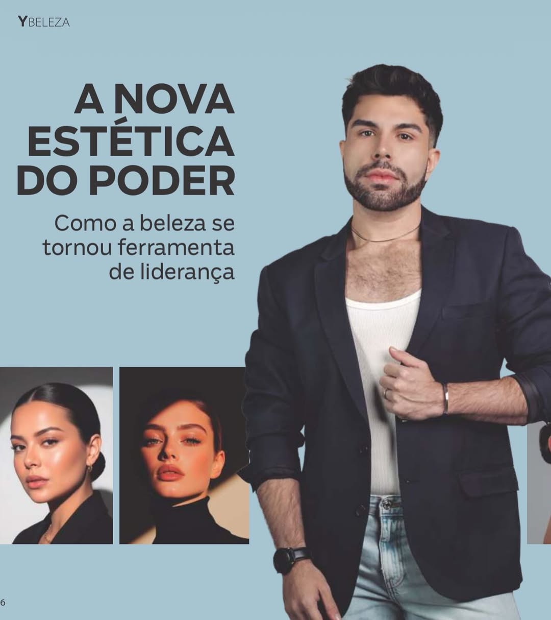 Honrado em fazer parte da edição de dezembro da @revistayou , que trouxe como tema A Nova Estética do Poder.

Acredito que a verdadeira beleza está na capacidade de revelar identidade, presença e confiança, valores que guiam meu trabalho todos os dias.

E isso é só o começo. Na próxima edição, vamos explorar um dos movimentos mais elegantes da beleza contemporânea: Quiet Beauty.

Nos vemos em breve.