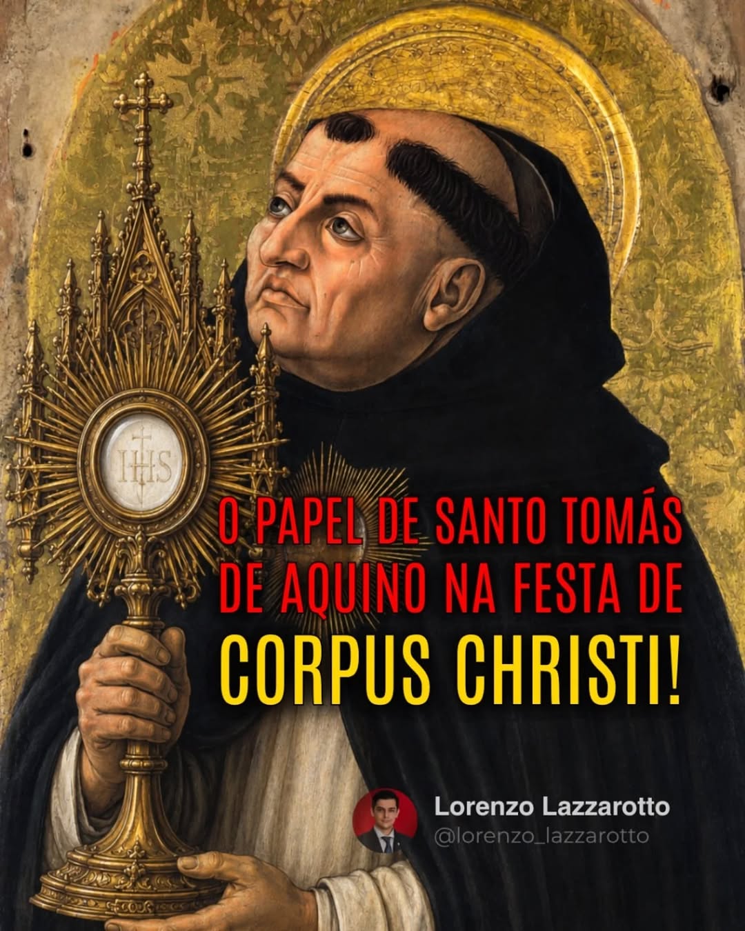 Você sabe qual foi o papel de Santo Tomás de Aquino na festa de Corpus Christi?

Confira!