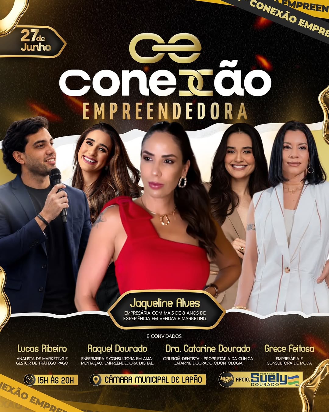 A jornada do empreendedorismo é repleta de desafios, mas também de conquistas extraordinárias! 

Para te inspirar e fornecer as ferramentas necessárias para o sucesso, temos o orgulho de apresentar o evento “Conexão Empreendedora” em Lapão Ba.

Reunimos um time de peso com trajetórias de destaque em diferentes áreas para compartilhar suas experiências e conhecimentos práticos com você.

Imagine aprender diretamente com:

• @lucasribeirotrafego , desmistificando o Tráfego Pago e o Marketing Digit