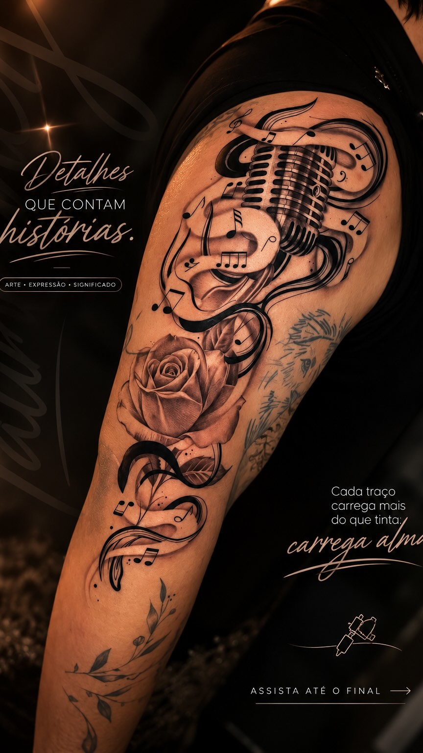 Vem ver o resultado final da arte que o @junji_tattoo  fez no meu braço minha filha .
#sorocaba #sorocabacity #tatoos #tatuador