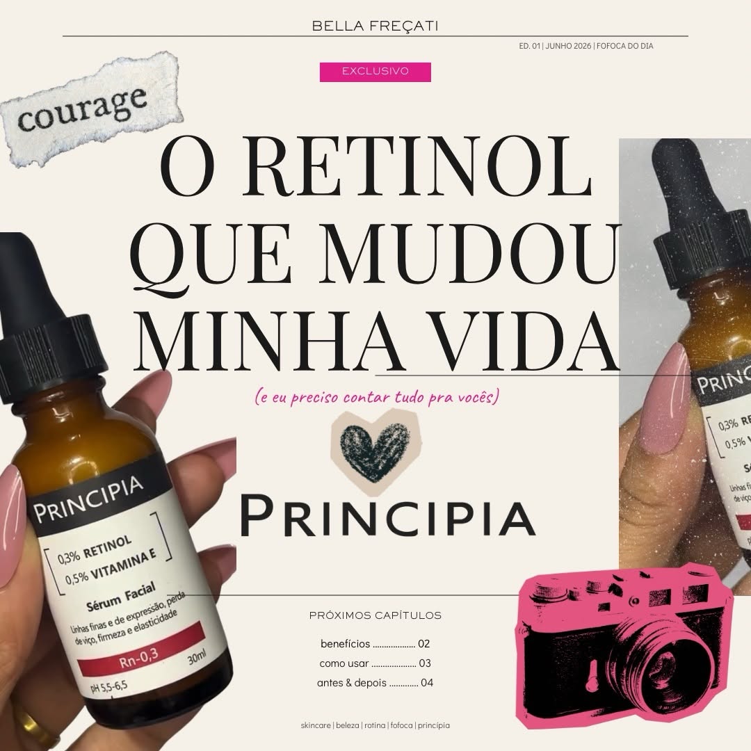 NO SKINCARE QUALIDADE NÃO É QUANTIDADE 🖤
-
E o Retinol da @principiaskincare mudou a minha rotina 🖤✨
-
Além de acentuar e uniformizar a cor da minha pele, ele auxilia no rejuvenescimento da pele, então além de diva, agora sem expressão e uniformizada 🖤✨
- 
Sendo assim, a @principiaskincare me ensinou na qualidade a parar de me ofuscar, em maquiagem, e filtros , e entender que minha pele é um processo que merece cuidado e carinho 🖤✨
-
Obrigada Diva 🖤✨ @principiaskincare