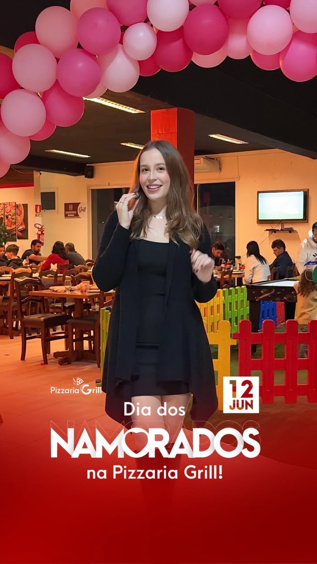 Dia dos Namorados na @pizzariagrill ❤️🥂

Prepare-se para viver uma noite especial ao lado de quem você ama!

Dia 12 de junho será uma noite super especial com:
🍕 Rodízio de pizzas
🍣 Ilha de sushi em parceria com @sushikokeshi 
🥩 Buffet com churrasco
🍰 Sobremesas
🎶 Música ao vivo com @marcoemichelly 
🧸 Área kids para a diversão das crianças

Tudo isso em um ambiente aconchegante, romântico e decorado ❤️ 

💵 R$ 260,00 o casal
(Bebidas não inclusas no valor)

📍 Local: Paradouro Grill Camaq