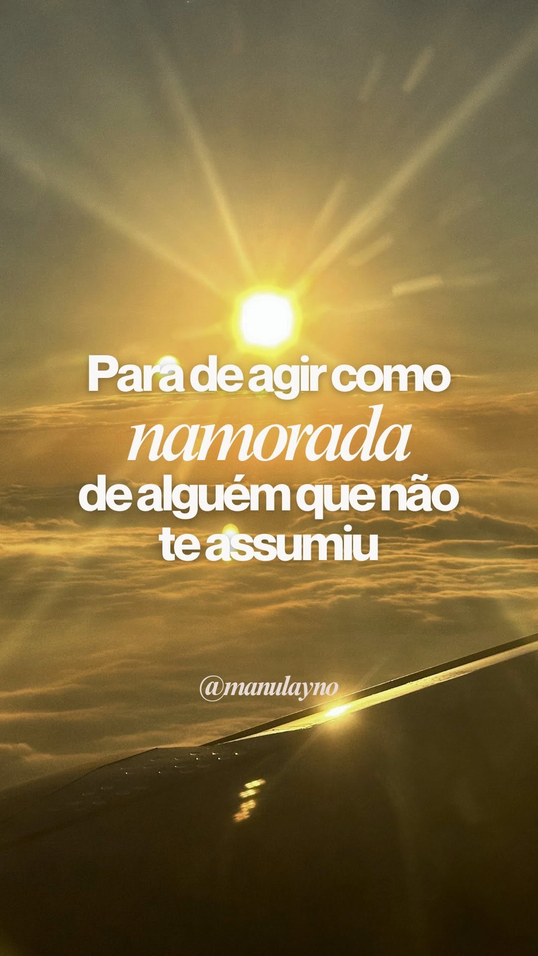 Para de agir como namorada de alguém que ainda não te assumiu 💁🏼‍♀️

#relacionamento #relacaoamorosa #ficantes #namoro