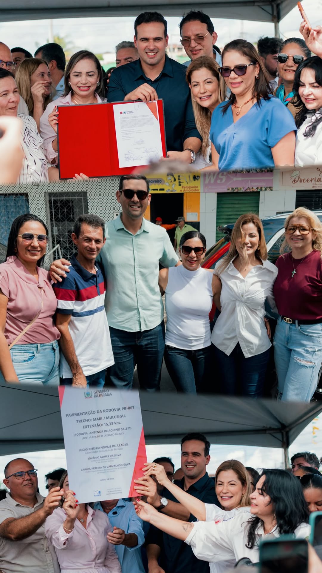 Ontem tive a alegria de acompanhar, ao lado do governador @lucasribeiropb, a entrega da PB-067, ligando Mulungu ao entroncamento da PB-073, em Mari. Uma obra histórica, aguardada há muitos anos, que chega para fortalecer a mobilidade, garantir mais segurança e contribuir para o desenvolvimento de toda a região.

Foi uma satisfação compartilhar esse momento ao lado da prefeita @danielaribeiroprefeita, da vice-prefeita @joanadarcbandeirapb, de vereadores e lideranças de Mulungu e também dos nossos