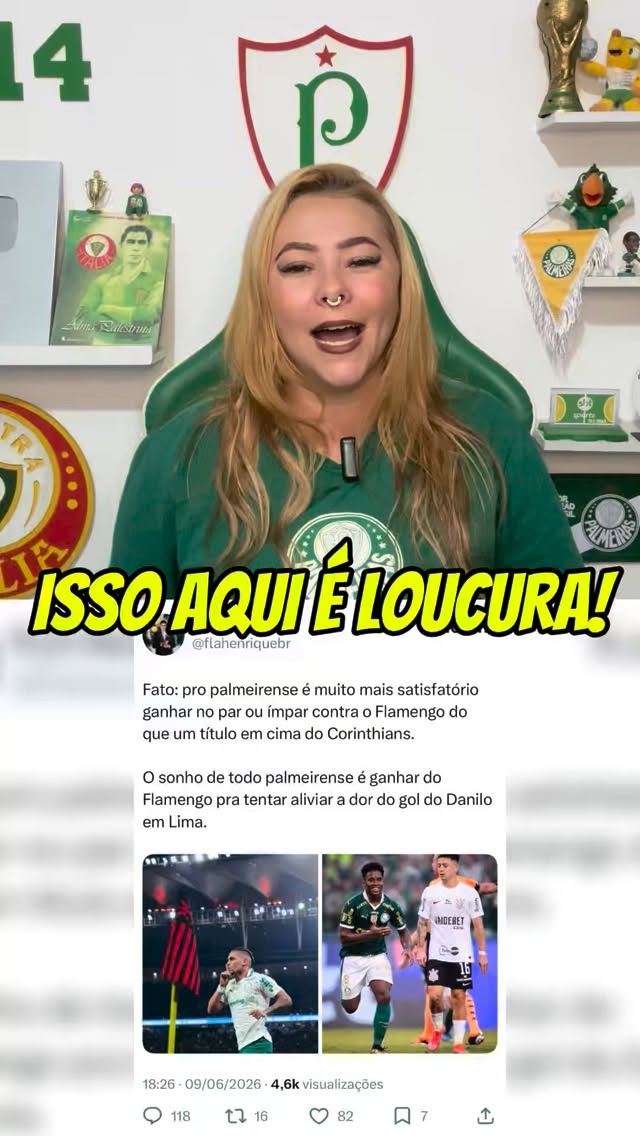 Gostaria muito de saber a opinião de vocês sobre isso aqui! 

SEJAM SINCEROS… 🤣🤔 Flamenguista vive em Nárnia ou esse cenário de fato está acontecendo? 

Corte do vídeo do canal: Uma Palestrina!

#palmeiras #futebol #flamengo #fut