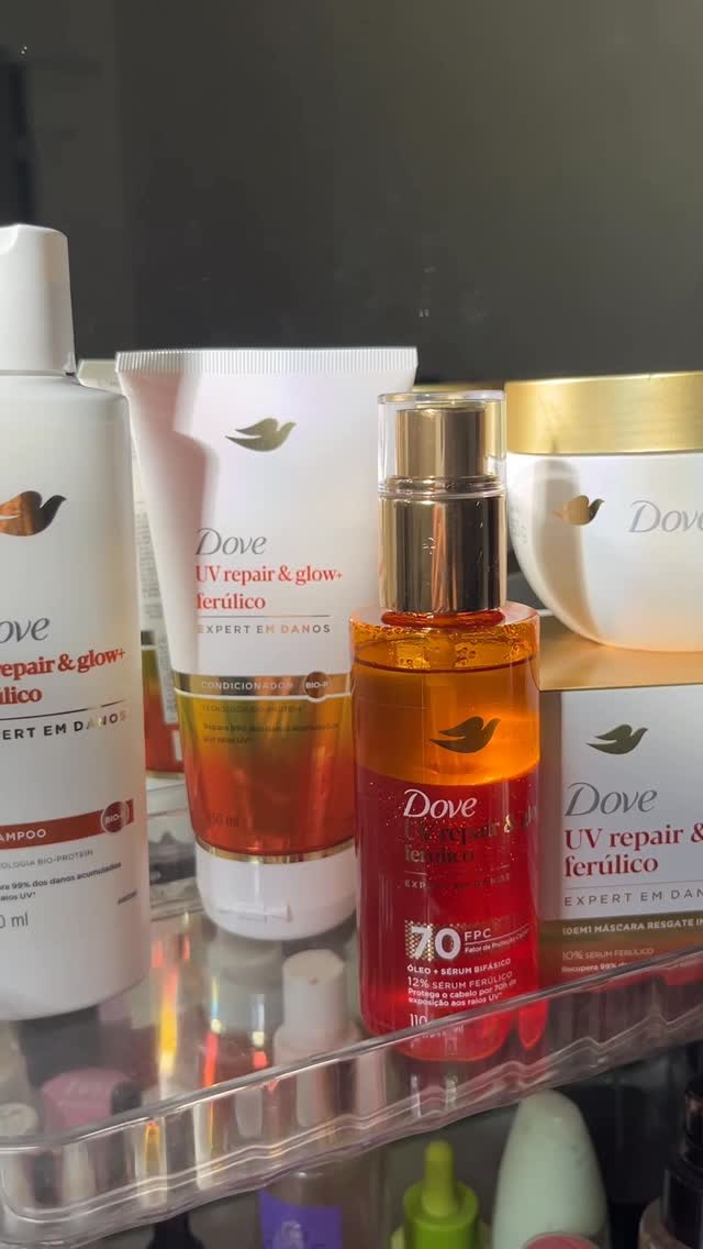 UNBOXING✨
Nova linha UV Repair & Glow + Ferúlico!
• @dovebrasil 

#meucabelocomdove #cabelosprotegidoscomdove #dove
