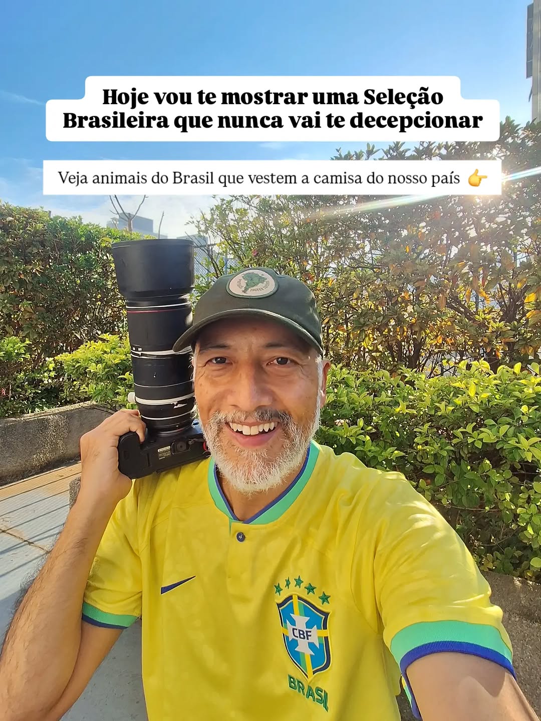 🇧🇷 Essa é uma Seleção Brasileira que vale a pena torcer.

Ela não entra em campo, não levanta taças e nem disputa Copa do Mundo.

Mas representa o Brasil como poucas coisas conseguem.
Tem a força da onça-pintada, as cores da arara-azul, o carisma do canarinho-da-terra e dezenas de outras espécies que fazem do nosso país um dos mais ricos em biodiversidade do planeta.

Essa seleção tem as cores do nosso país e joga todos os dias nas florestas, nos rios, no Cerrado, na Amazônia, na Mata Atlântic
