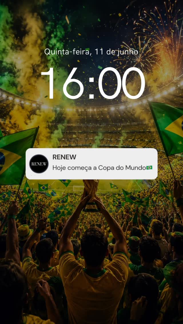 Hoje começa a COPA, a emoção começa e a beleza entra em campo. Estamos prontos para deixar você maravilhosa para torcer pelo nosso Brasil. 🇧🇷✨