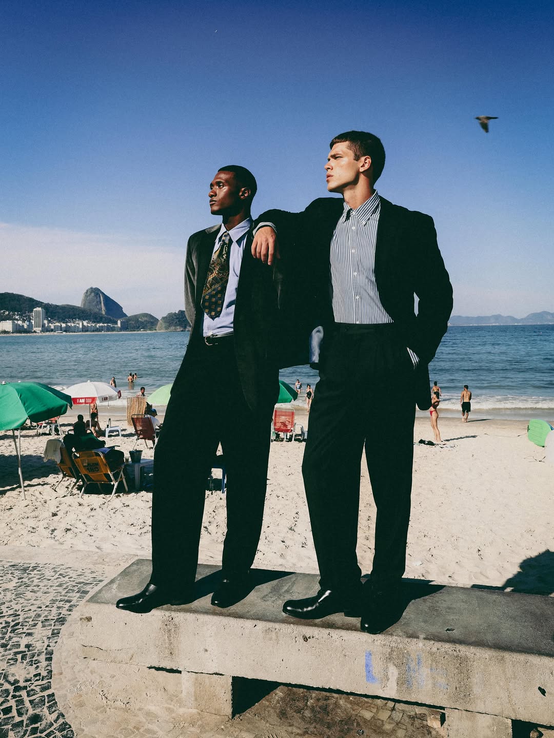 The Boys from Rio 🇧🇷 

photo | creative: @amilkar.br 
styled | creative: @brunosoares.real 
assistant styling: @euoabel 
beauty: @jeanesantosbeauty 

model | @gabrieloureiro 
@matheusprisma
look: @txellovintage 
créditos do look 
@maisonvalentino 
@boss @burberry 
@louisvuitton