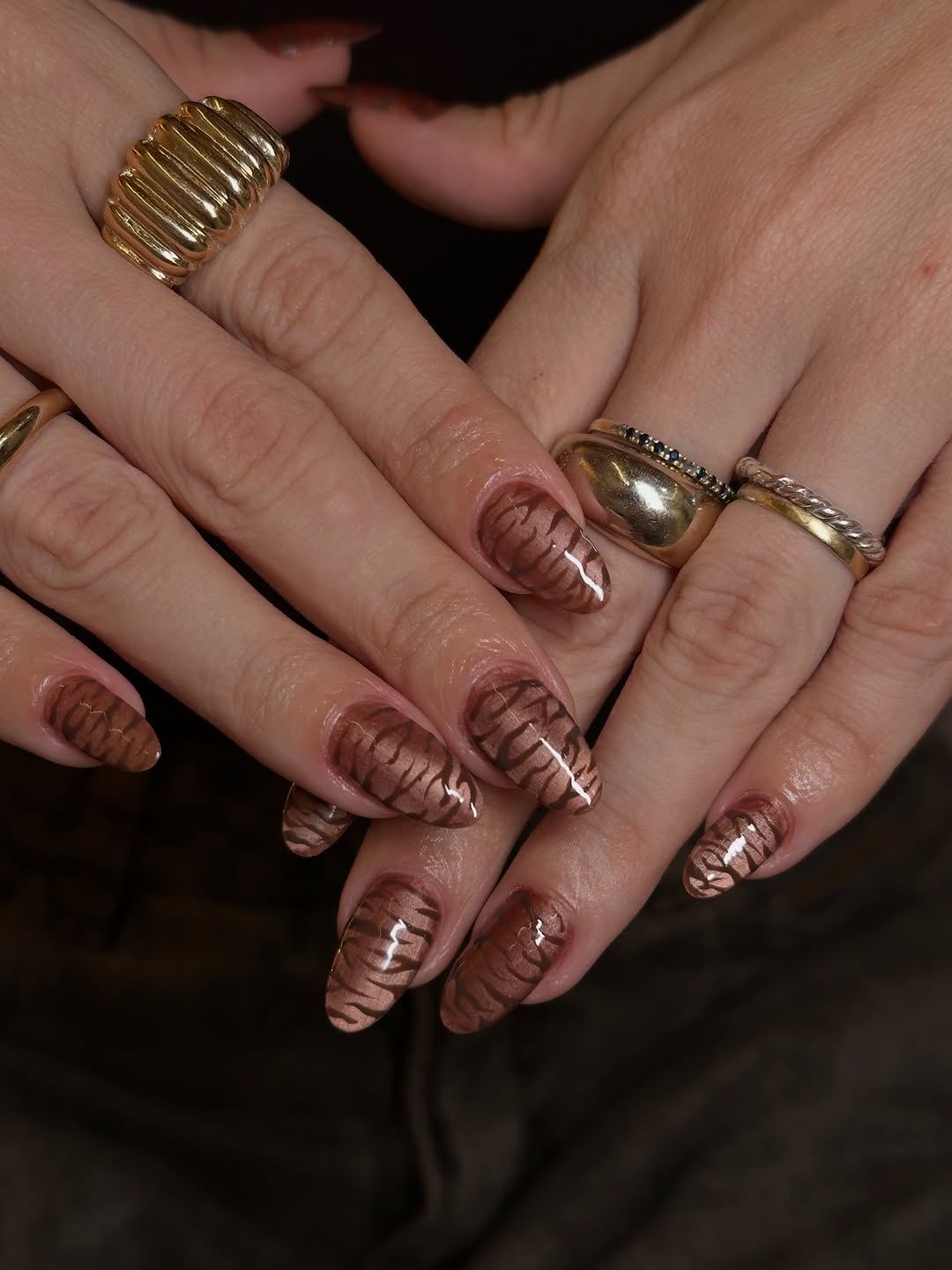 Uma tigresa magnética passando no seu feed 💫🤎

#nailart #unhascopacabana