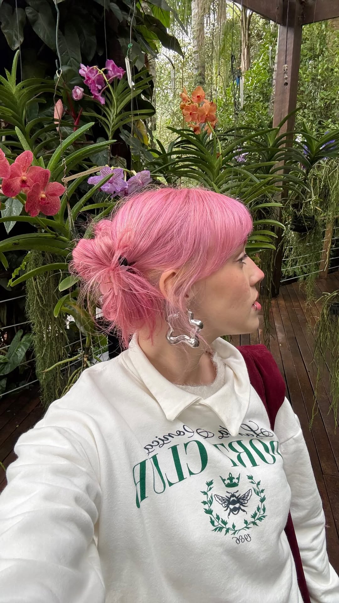 penteado super fofo que funciona pra cabelo curto tambemmmmm 🌷🌷🌷 #hair #hairstyle #penteado #pinkhair #fashion