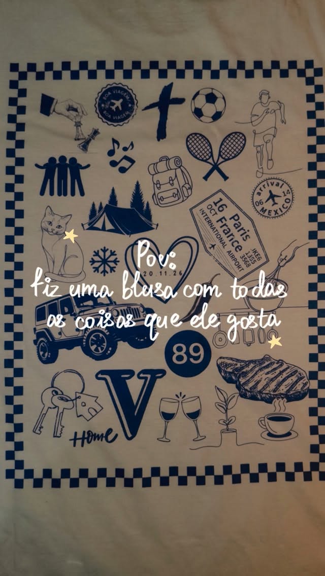 Dica de presente #diy 💙👕 
#presentepersonalizado #presentecriativo #presentemarido #casal