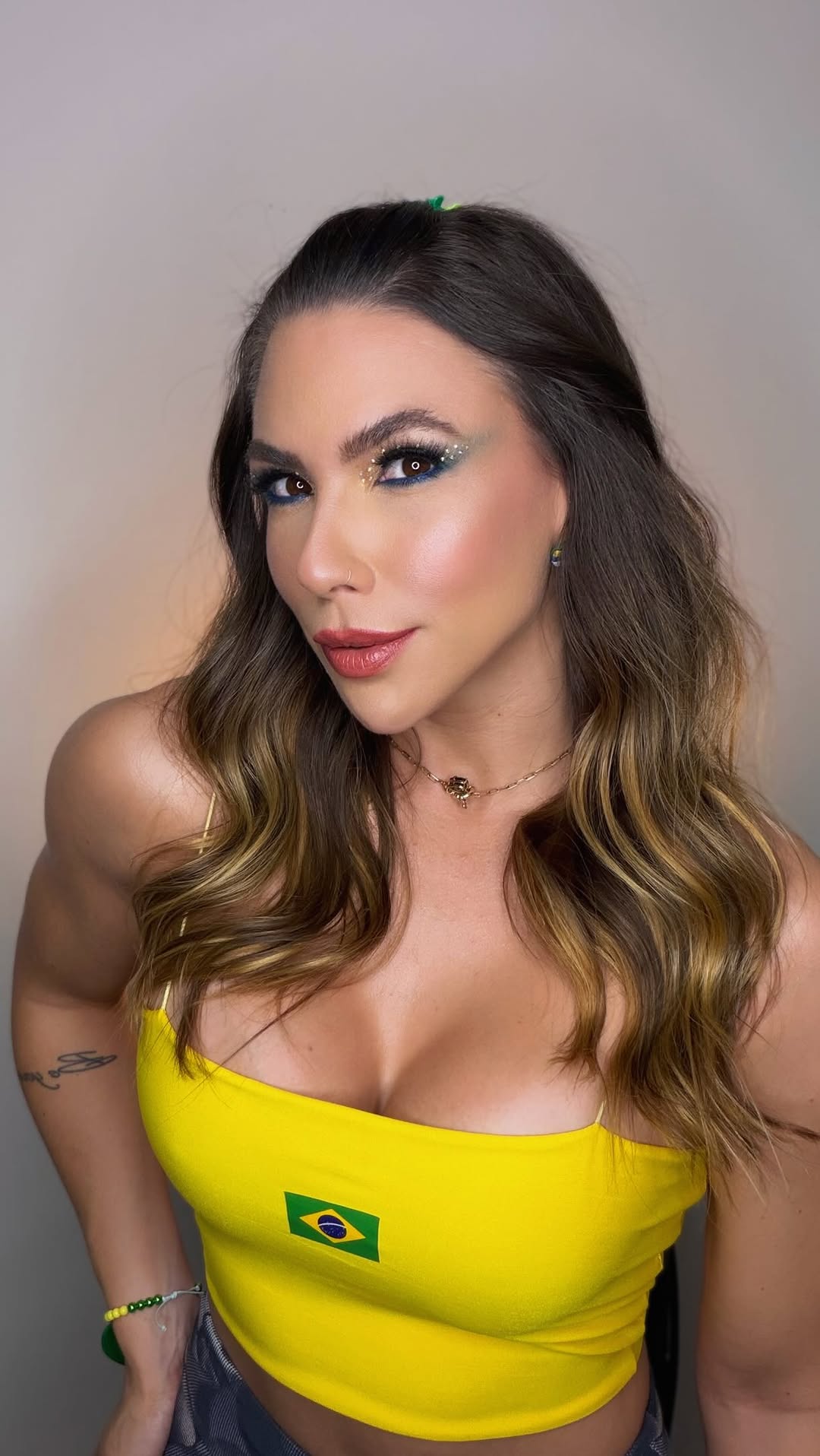 🇧🇷🏆⚽️ 

.
#makeup #maquiagemcopa #copadomundo #brasil🇧🇷
