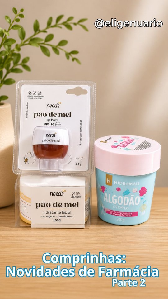 Encaracoladas!!!

Bora de comprinhas de farmácia!?

Algumas novidades de edição limitada que eu não conhecia, pra gente testar depois!!!

#needs #hidratantelabial #esfoliantecorporal #hidramais