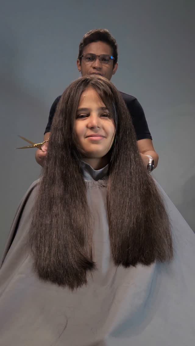 Corte  de cabelo longo  dos sonhos😱